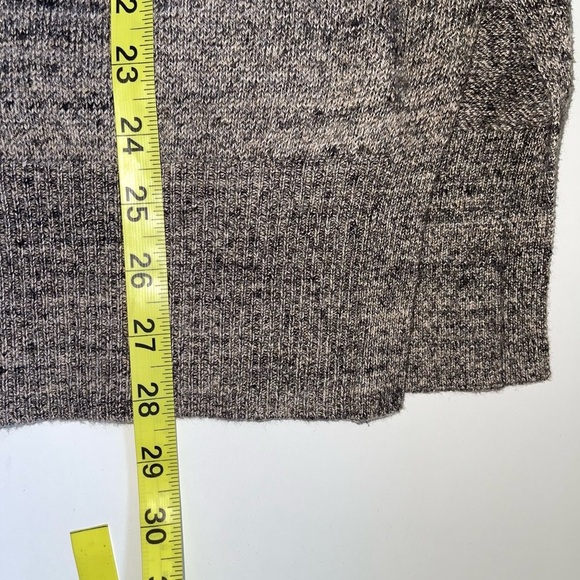 GAP Brown Heathered Snap Neck Turtleneck Tunic Sweater Small Women’s - Picture 9 of 12